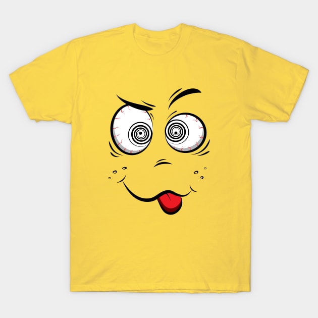 Funny smiling face T-Shirt by Helepictor Rugby